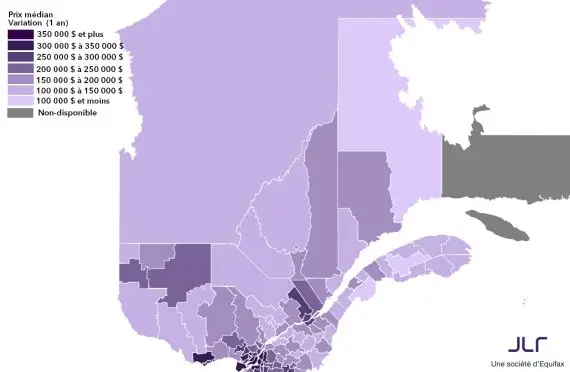 Hausse du prix des maisons dans une majorité de régions du Québec