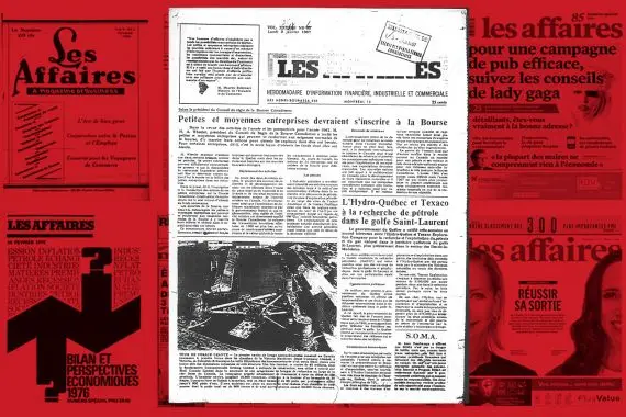 En janvier 1967, la recherche de pétrole dans le Saint-Laurent
