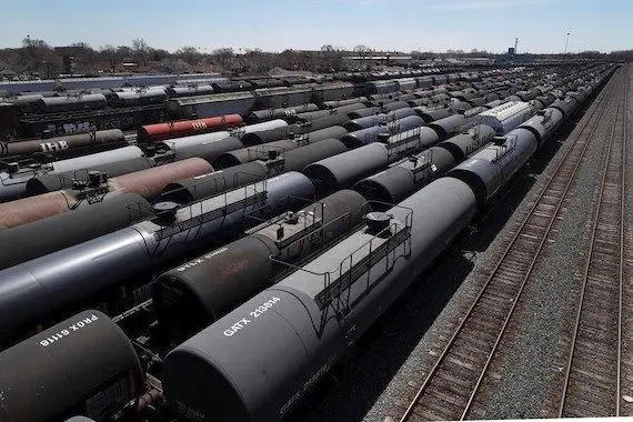 Les exportations de pétrole par rail ont bondi de 87% en novembre