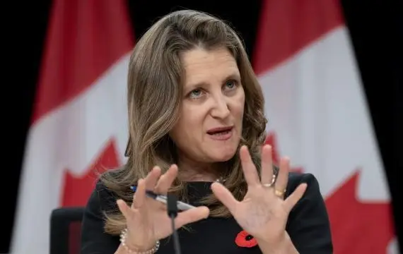 Freeland présentera un énoncé économique