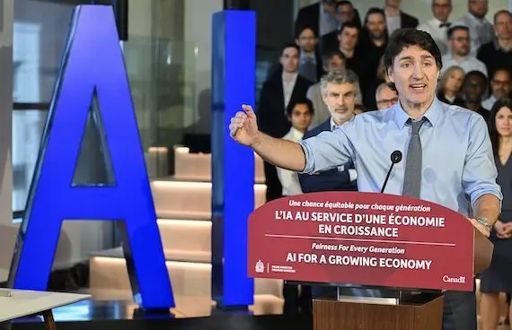 Trudeau annonce des mesures totalisant 2,4G$ en matière d’IA