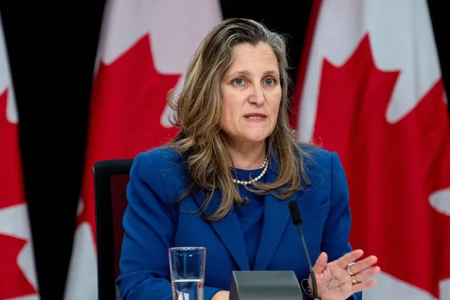 Chrystia Freeland présentera son énoncé économique d’automne lundi prochain